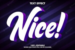 3d editable text effects