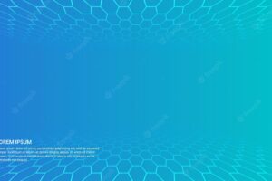 Abstract background design with hexagon shape