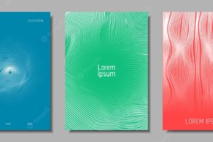 Abstract backgrounds with wave lines