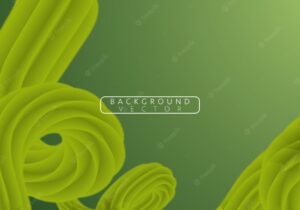 Abstract beautiful green modern wave background