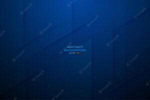 Abstract blue lines stripes with light speed and motion blur on dark blue background