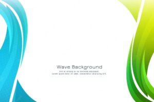 Abstract colorful wave design decorative background