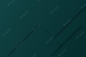 Abstract dark green gradient background geometric paper cut style for brochures or landing pages