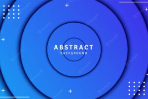 Abstract gradient blue background with circle shadow effect in modern style