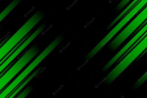 Abstract green line and black background for business card cover banner flyer vector illustration
