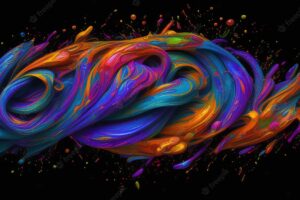 Abstract line fluid colors backgrounds for trendy design