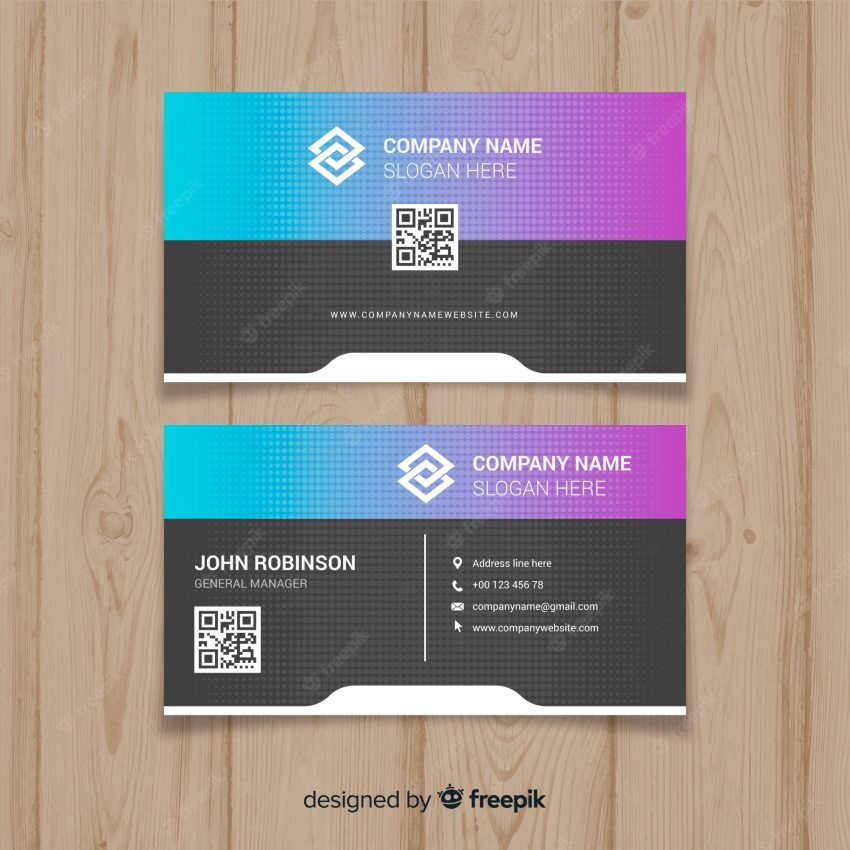 Abstract modern business card template