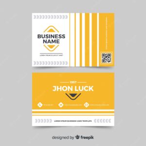 Abstract and modern business card template
