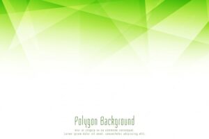 Abstract stylish green polygon design elegant background