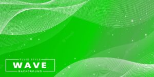 Abstract wave effect green colourful background multipurpose design banner