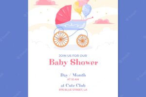 Baby shower design template