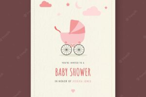 Baby shower print template