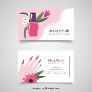 Beautician business card