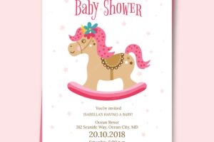 Beautiful baby shower template