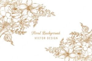 Beautiful decorative wedding floral background