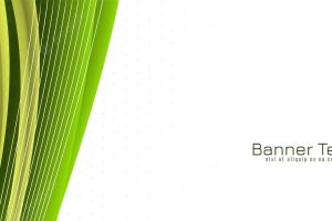 Beautiful green color wave style modern banner design