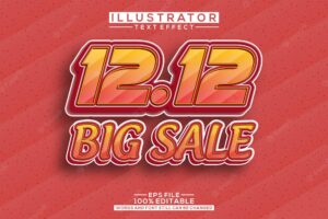 Big sale 3d text effect editable