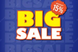 Big sale online shop promotion banner editable text