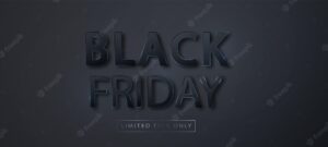 Black friday sale banner template. sale promo horizontal banner for sales on black friday. vector background.