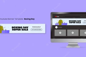 Boxing day youtube banner template