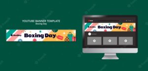 Boxing day youtube banner template