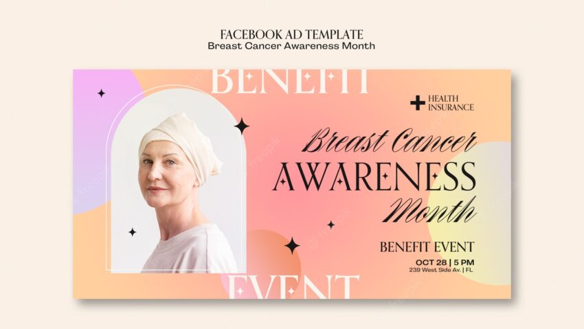 Breast cancer awareness template design