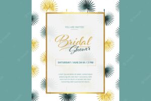 Bridal shower invitation design