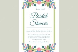 Bridal shower invitation template