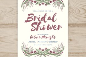 Bridal shower invitation