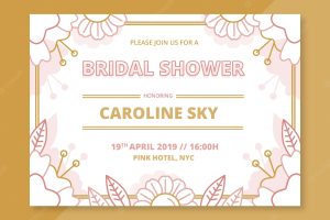 Bridal shower invitation