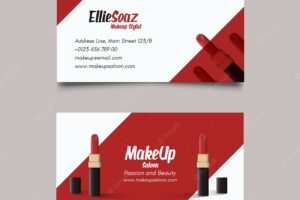 Business card about cosmetics