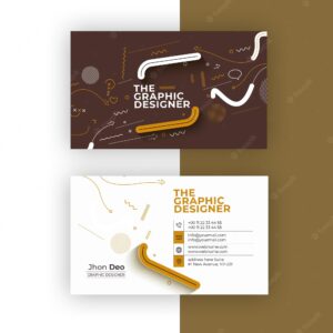 Business card set- creative and clean business card template.