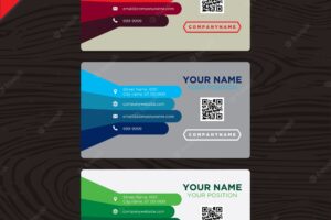 Business card with multitone bars