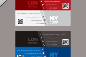 Business cards template design