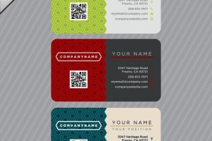 Business cards template