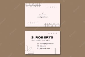 Business concept business card template