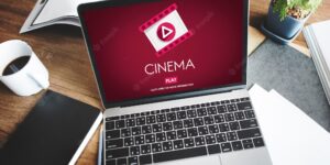 Cinema theater multimedia film entertainment concept