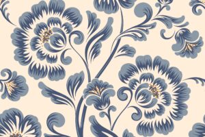 Classical luxury old fashioned flower pattern element