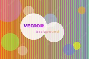 Colored background with stripes and circles. vector.