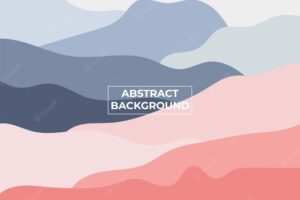 Colorful abstract wave shapes background template