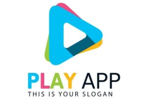Colorful play logo
