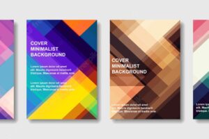 Colorful style abstract cover and poster modern background design