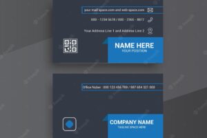 Corporate business card design high quality and standard template