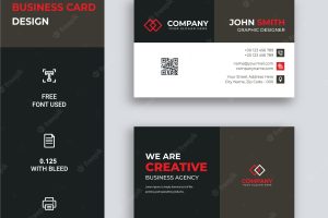 Creative business card design template print ready