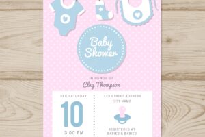 Cute baby shower card