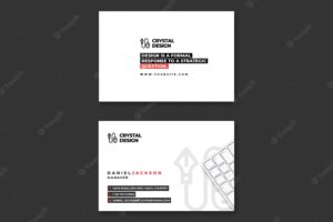 Design agency business card template