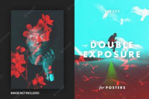 Double exposure effect for posters