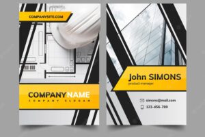 Double sided business card template