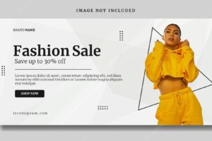 Elegant fashion sale banner template