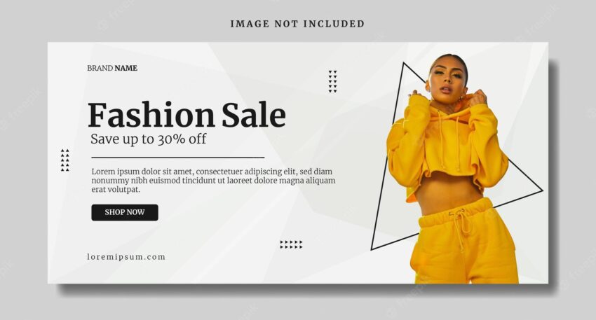 Elegant fashion sale banner template